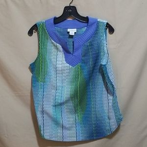 Liz Claiborne Top Blouse Sleeveless Tank